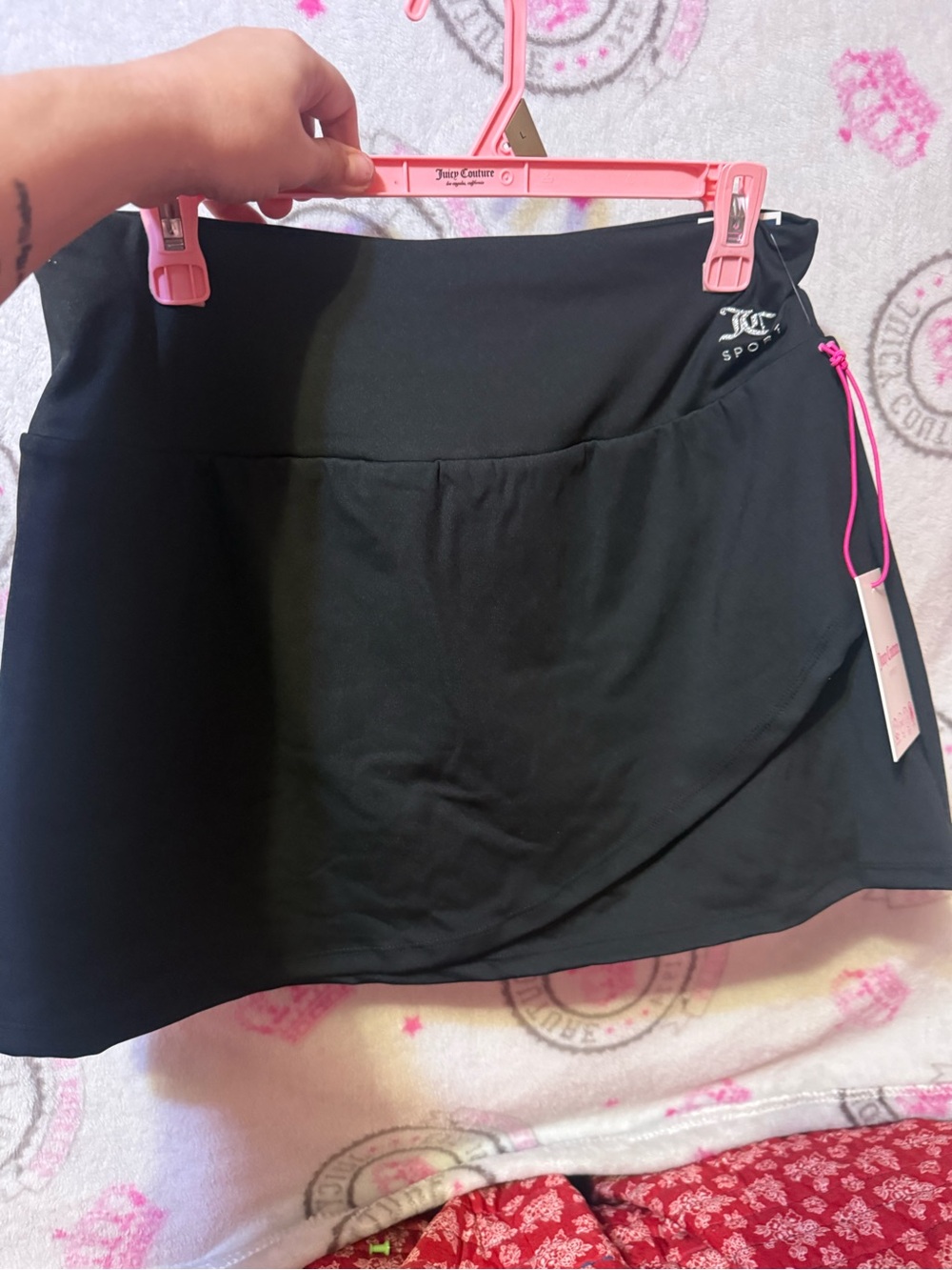 Juicy Couture Black Dress with Hot Pink Hang Tag